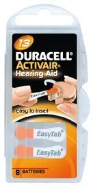 Duracell Activair Hearing Aid Batteries: Size 13 (80 Batteries)