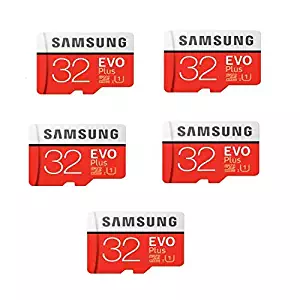 Samsung 32GB Evo Plus Class 10 Micro SDHC with Adapter 80MB/S (MB-MC32GA) Pack of 5