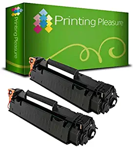 Printing Pleasure 2 Compatible CE278A 78A Toner Cartridges for HP Laserjet Pro M1536 MFP M1536DNF P1560 P1566 P1600 P1606 P1606DN - Black, High Yield