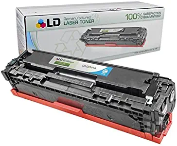 LD Remanufactured Toner Cartridge Replacement for HP 125A CB541A (Cyan)