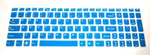 BingoBuy Semi-Blue Ultra Thin Silicone Keyboard Protector Skin Cover for IBM Lenovo IdeaPad Z50, Z500, Z500A, Z510, Z510p, Z580, Z585, Z560, Z565, Z570, Z710, S510, S510p, U510, U530, Y50, Y70, Y500, Y510p, Y580, Y570, Y570D, V570, P500, P580, N580, N585, B50, B570, B575, G50, G50-30, G50-70, G500, G500s, G505, G505s, G510, G570, G575, G770, G580, G585, G70, G710, G700, G780, Flex 15, Flex2 Flex 2 (15 inch) (if your "enter" key looks like "7", our skin can't fit) with BingoBuy Card Case for Credit, Bank, ID Card