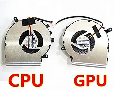 HK-Part Replacement CPU + Gpu Cooling Fan for Msi Ge62 Gl62 Ge72 Gl72 Gp62 Gp72 Pe60 Pe70 Cooling Fan 2 Fans PAAD06015SL N302 N303